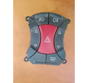 Б/У Блок кнопок (аварийка, стеклоподъемники, подогрев стекла, противотуманка) Fiat Doblo (2000-2005) 735297542,735297543 Б/У Блок кнопок (аварийка, стеклоподъемники, подогрев стекла, противотуманка) Fiat Doblo (2000-2005) 735297542,735297543