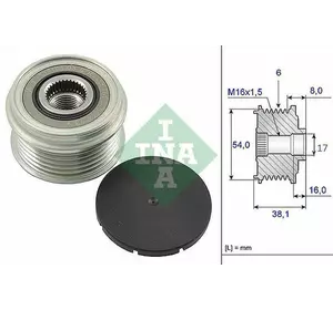 Шків геретора ( обгонна муфта) 6 ручейків Fiat Fiorino-qubo (2007-.....) 1.3 Mjtd 77362721,77362717,77364723,535006310 Шків геретора ( обгонна муфта) 6 ручейків Fiat Fiorino-qubo (2007-.....) 1.3 Mjtd 77362721,77362717,77364723,535006310