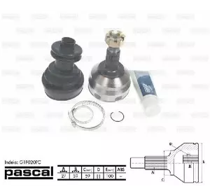 Шрус наружный 39х27 шлицов Peugeot Expert (1995-2004) 1.9TD, 2.0HDi без ABS, 3272V0, 32722L, 32723L, G1F020PC Шрус наружный 39х27 шлицов Peugeot Expert (1995-2004) 1.9TD, 2.0HDi без ABS, 3272V0, 32722L, 32723L, G1F020PC