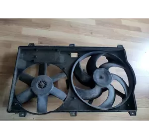 Б/У Диффузор радиатора Peugeot Boxer II (2002-2006) на 2 вентилятора, 1308H7, 1305196080 Б/У Диффузор радиатора Peugeot Boxer II (2002-2006) на 2 вентилятора, 1308H7, 1305196080