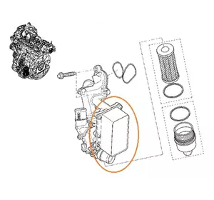 Масляный радиатор (теплообменник, охладитель ) Nissan Primastar (2000-2011) 2.0DCI 1520000Q0A,15200-00Q0A,GP8200781898