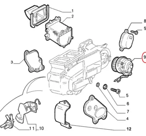 Б/У Моторчик печки до 1999 года Fiat Ducato 230 (1994-2002), 1318888080 Б/У Моторчик печки до 1999 года Fiat Ducato 230 (1994-2002), 1318888080