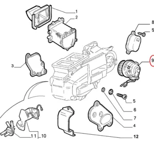 Б/У Моторчик печки до 1999 года Fiat Ducato 230 (1994-2002), 1318888080