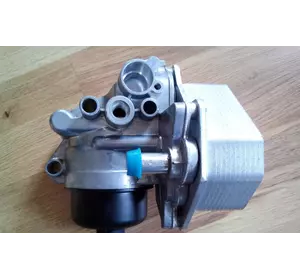 Корпус масляного фильтра Peugeot Boxer III (2006-2014) 2.2HDi, с теплообменником, 1103Q1, 9808866680, HW910910 Корпус масляного фильтра Peugeot Boxer III (2006-2014) 2.2HDi, с теплообменником, 1103Q1, 9808866680, HW910910