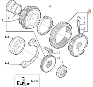 Б/У Муфта 5 передачи КПП MG Fiat Ducato 230 (1994-2002) 2.5D/TD/TDi, 2.8D/idTD/TDi, 9463263388