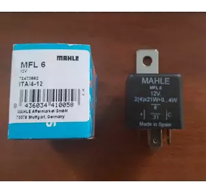 Реле поворотів 4 PIN Nissan Interstar (2003-2010) 7700638976,VAL641426,NAG ITA/4-12,MAHLE MFL 6 Реле поворотів 4 PIN Nissan Interstar (2003-2010) 7700638976,VAL641426,NAG ITA/4-12,MAHLE MFL 6